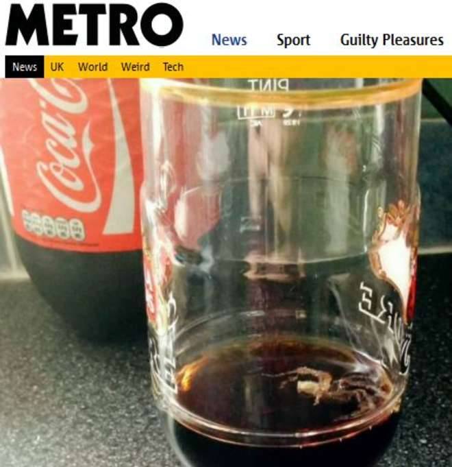 Coca Cola con sorpresa in Inghilterra