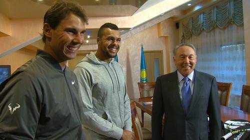 Non solo tennis, ma anche impegni istituzionali per Nadal e Tsonga in Kazakistan 