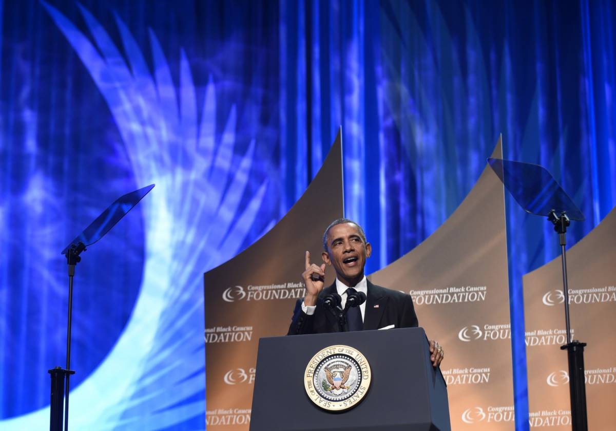 Barack Obama parla alla cena annuale del Black Caucus del Congresso