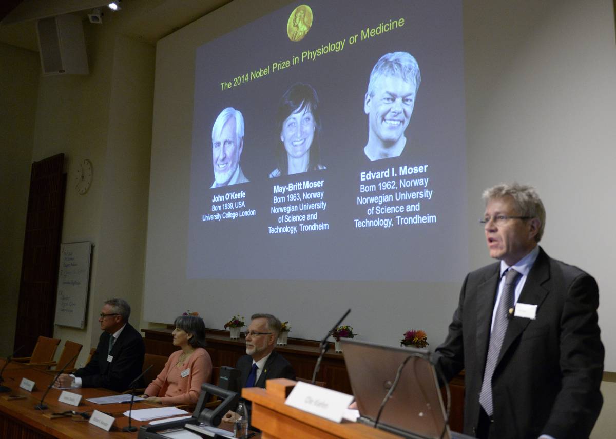 Il momento dell'annuncio dei vincitori del Nobel per la medicina