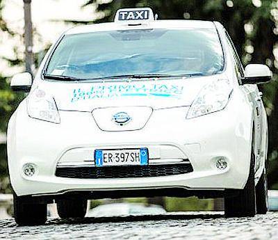 A Roma taxi elettrici grazie a Uri  e Nissan Italia