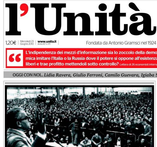 "Ho votato Grillo ma ora riapro l'Unità"