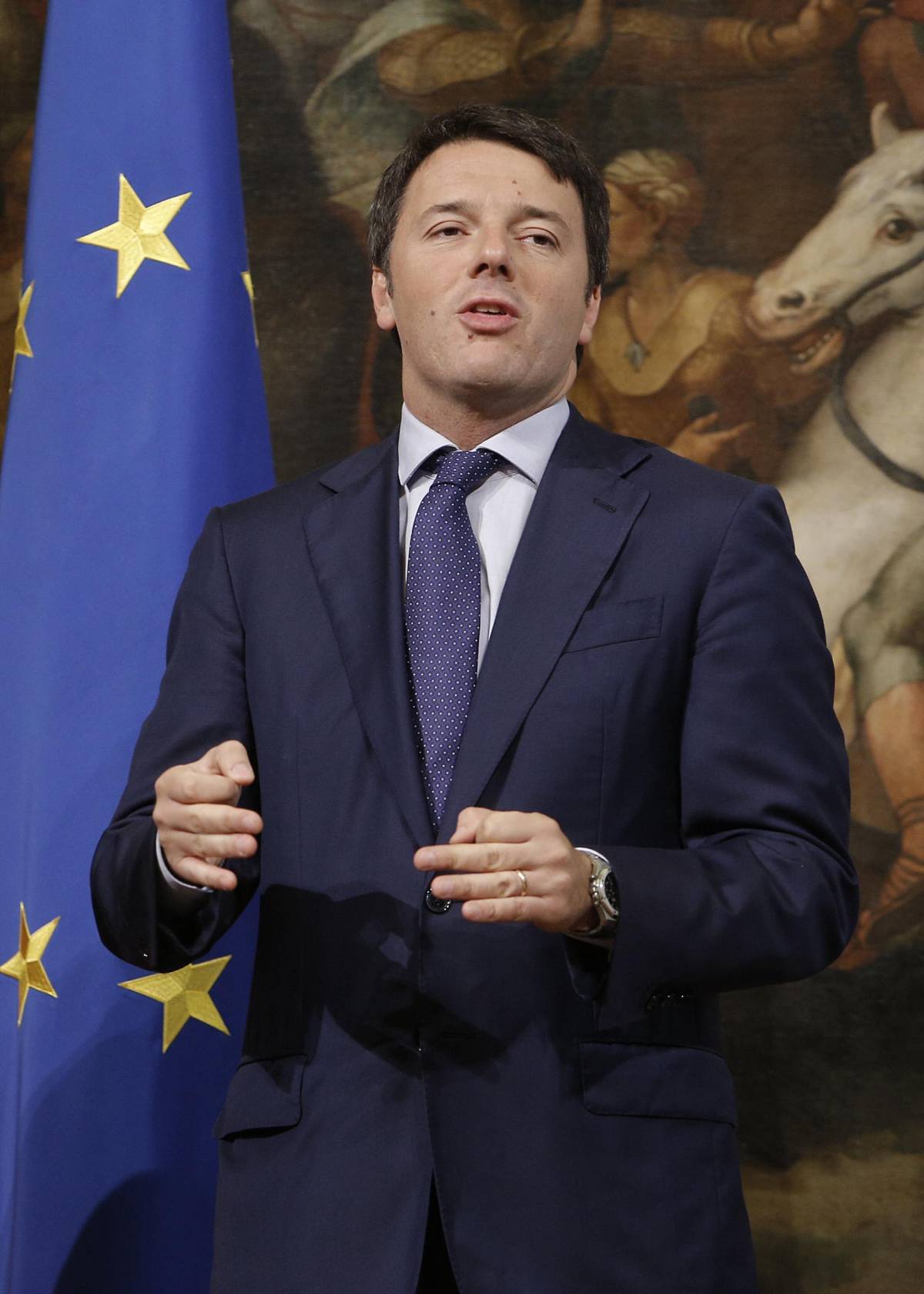 Renzi: "Chiedo all'Ue rispetto per l'Italia. Il Jobs Act dal 1° gennaio"
