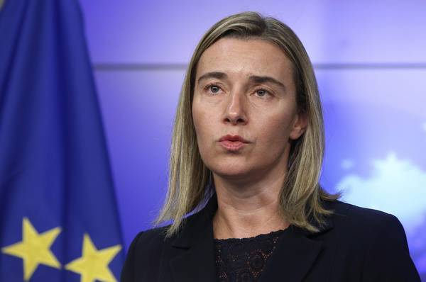 L'alto rappresentante per la politica estera Ue Federica Mogherini
