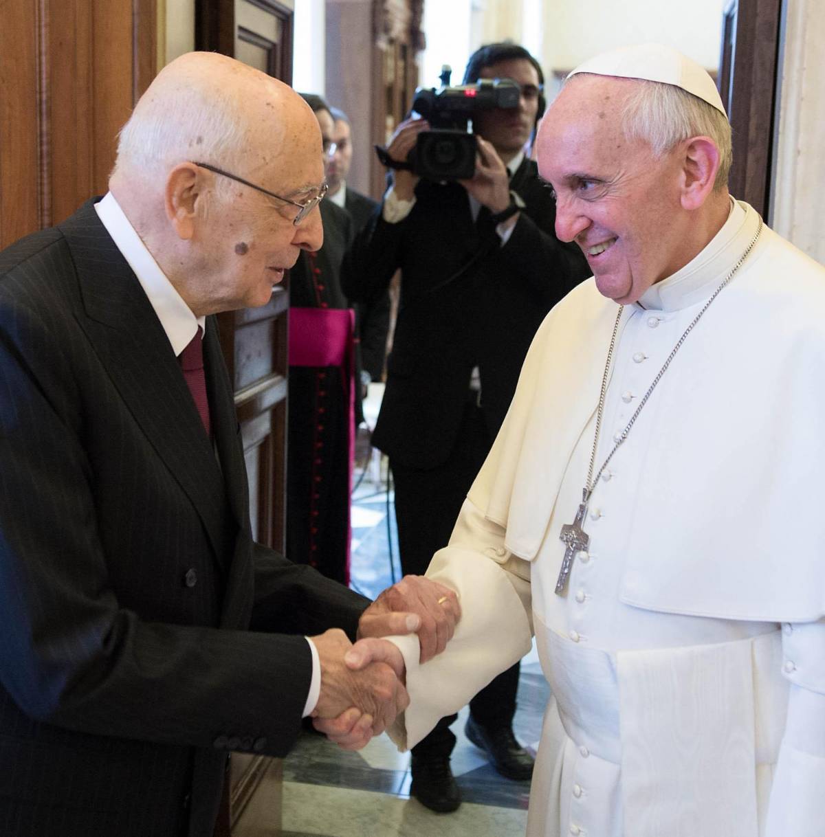Napolitano e Papa Francesco