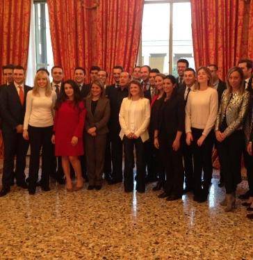 Berlusconi a Villa Gernetto con i giovani dirigenti di Forza Italia