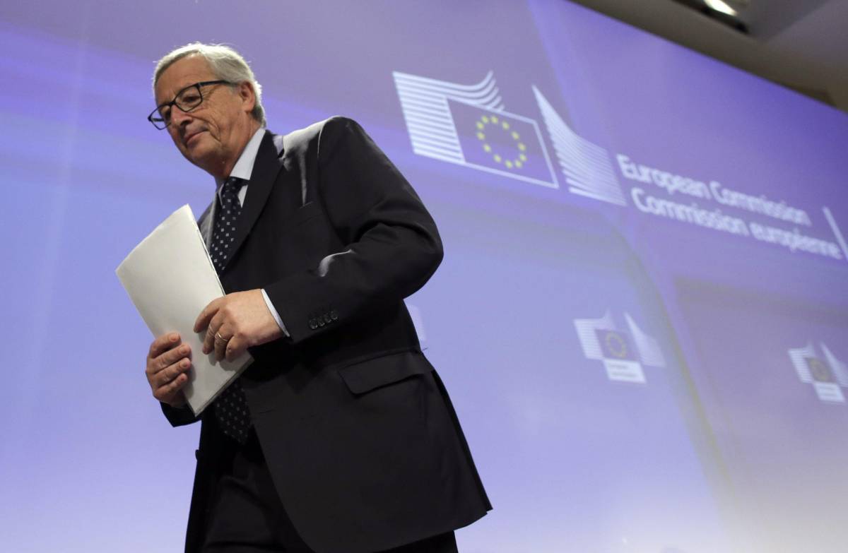Jean-Claude Juncker a Bruxelles, nel quartier generale della Commissione