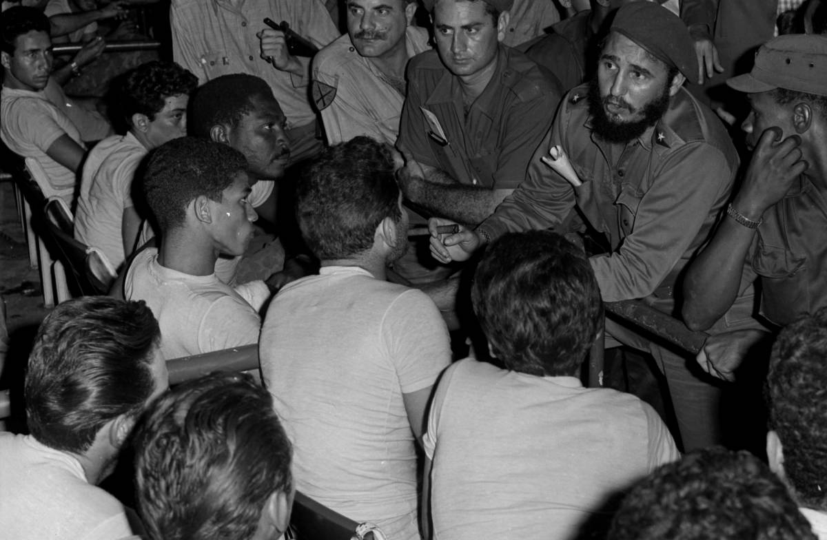 Castro parla ai prigionieri della "Baia dei porci" (1961)