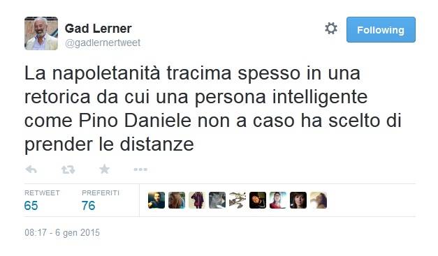 Pino Daniele, tweet scivoloso di Gad Lerner