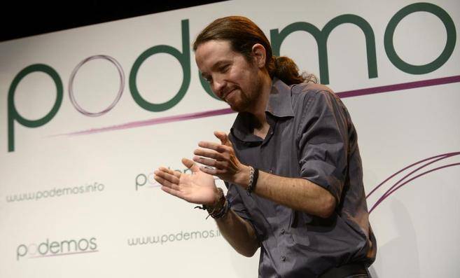 Il leader di Podemos Pablo Iglesias