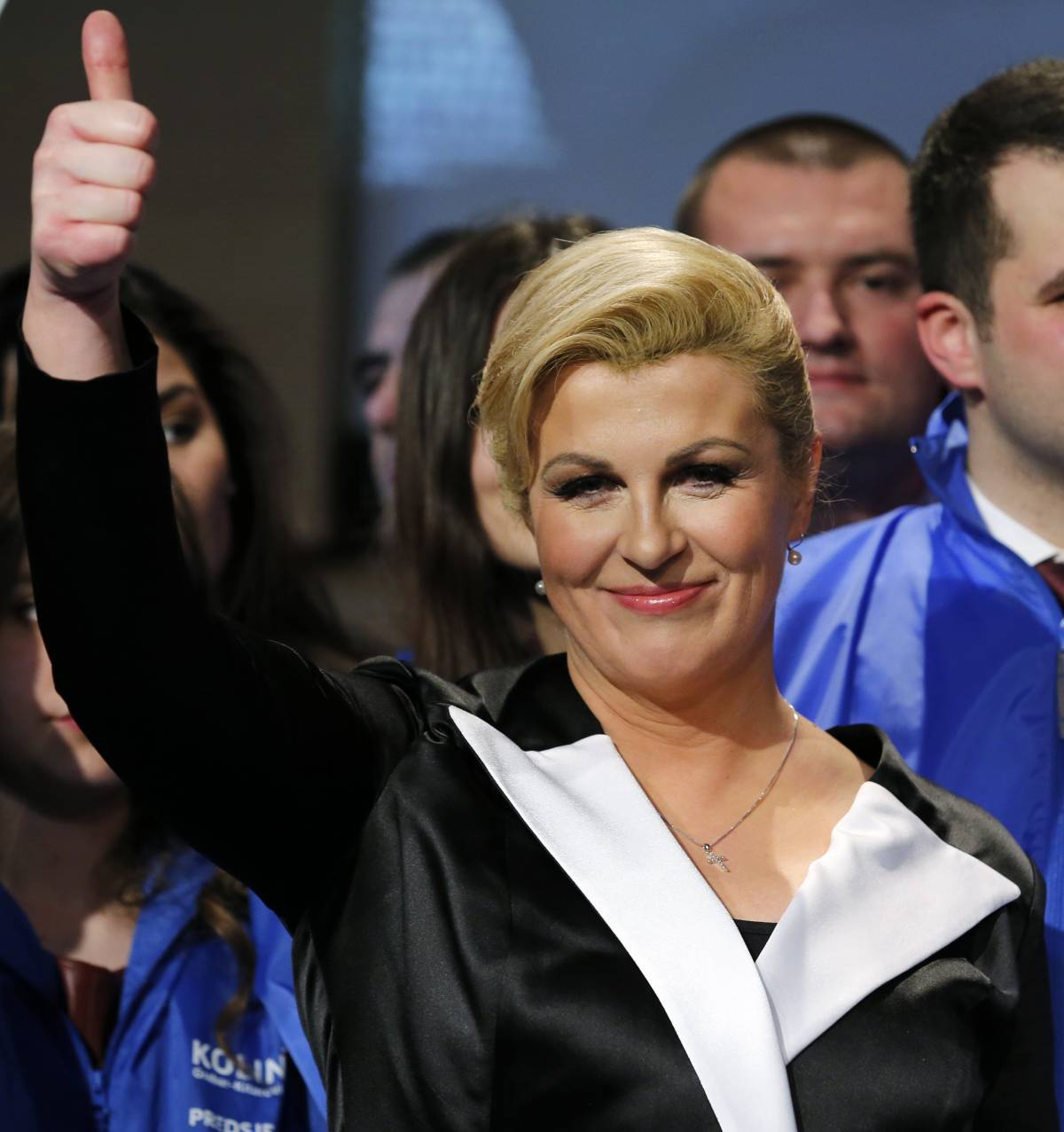 La neo-presidente croata Kolinda Grabar-Kitarovic