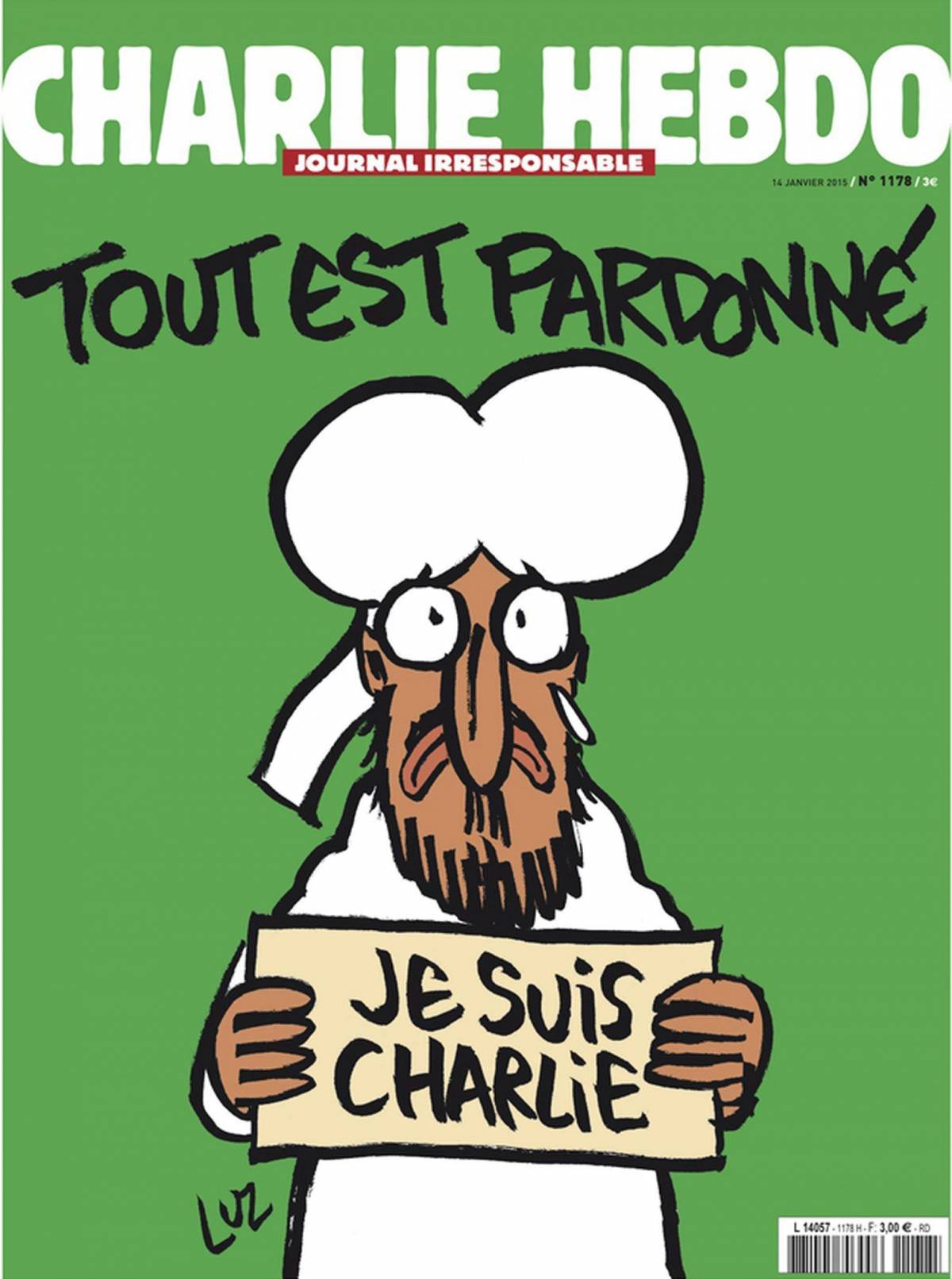 La copertina del nuovo numero di Charlie Hebdo