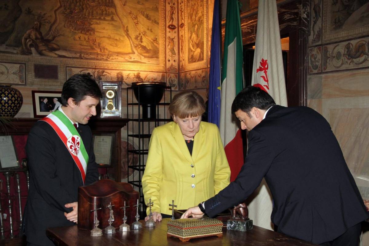 Merkel a cena da Renzi: al via il bilaterale tra paccheri e fiorentina