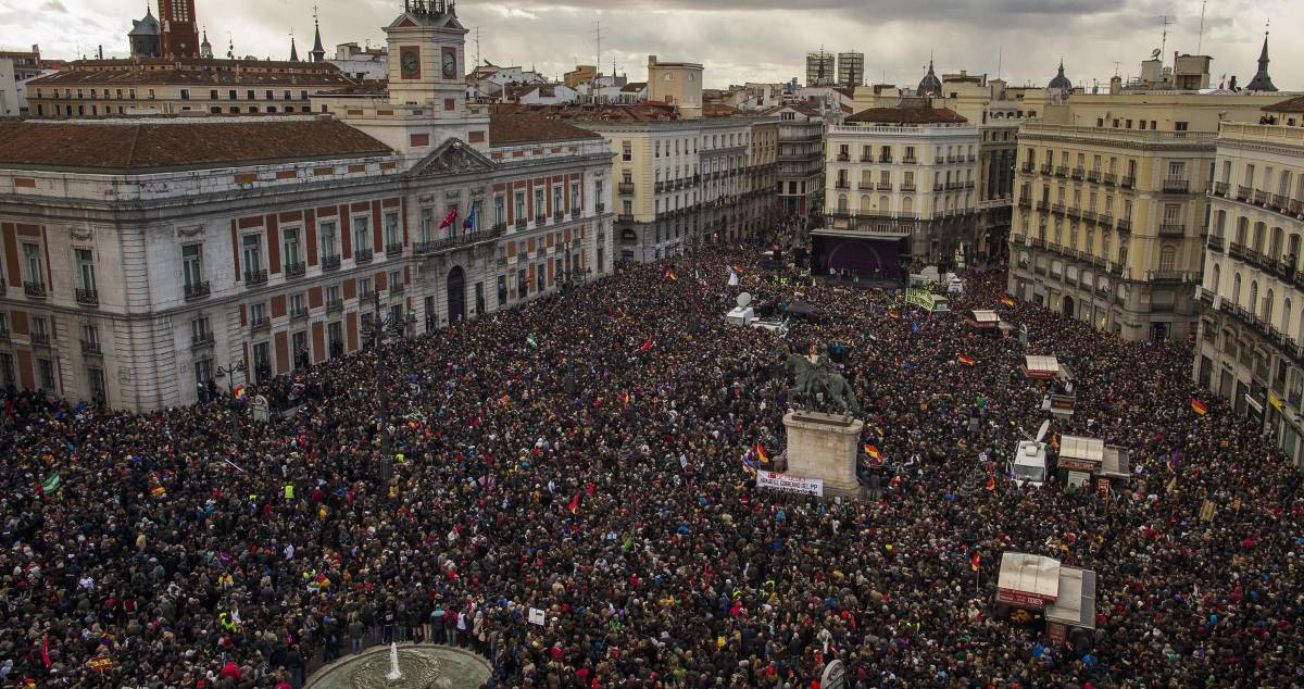 Madrid invasa dalla marcia di Podemos