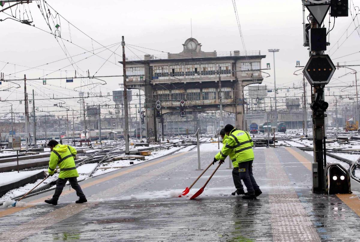 Dopo la neve arriva il ghiaccio Le temperature in picchiata