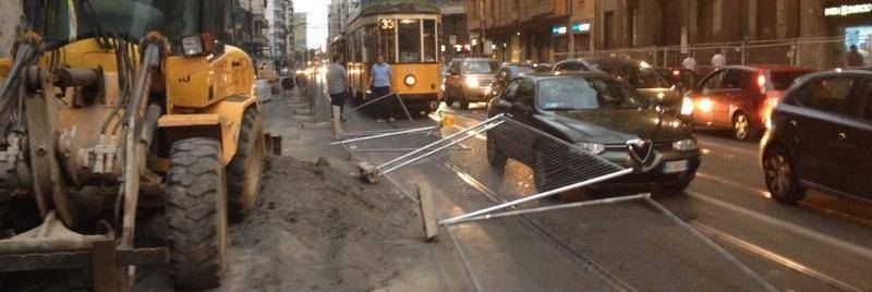 Viale Tunisia, la pista ciclabile killer