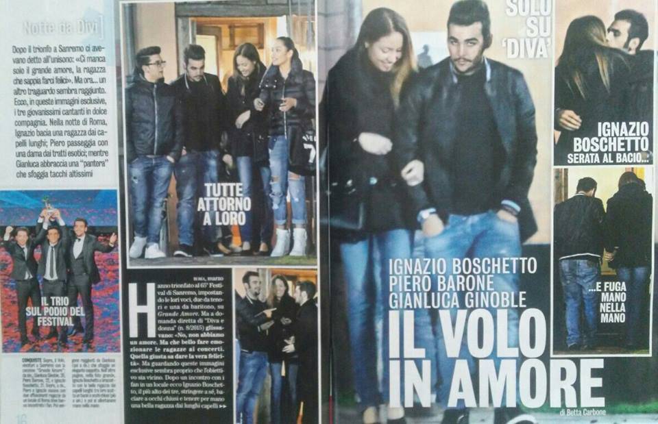 La sexy notte de Il Volo: a spasso con tre ragazze