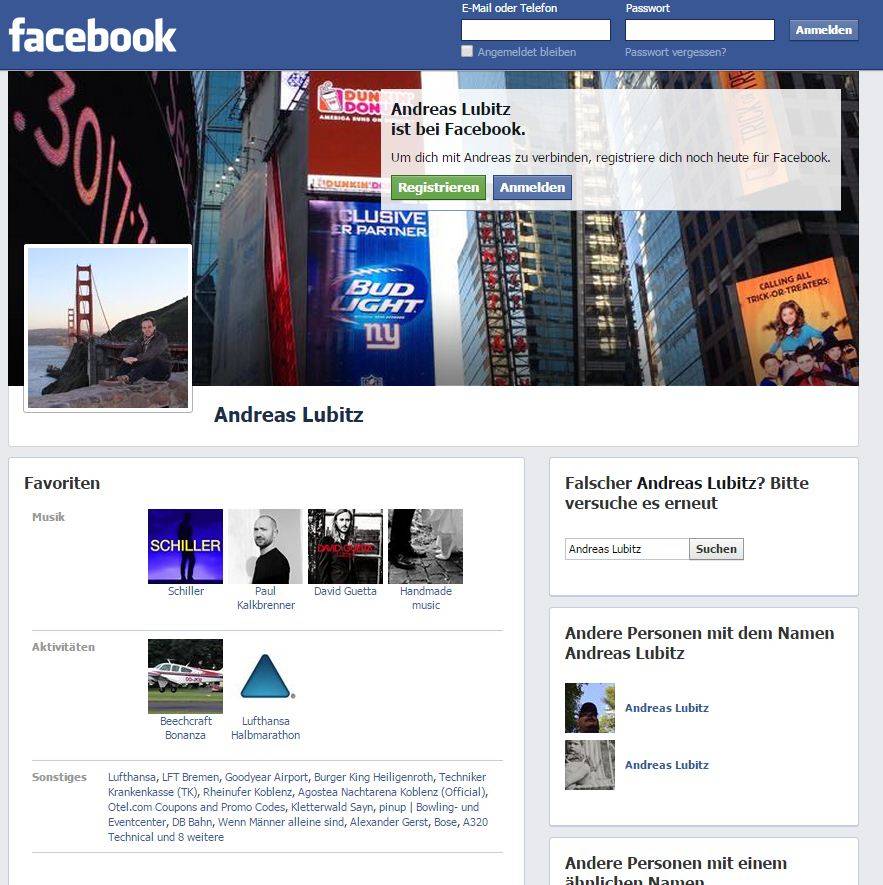 Cancellato il profilo Facebook di Andreas Lubitz