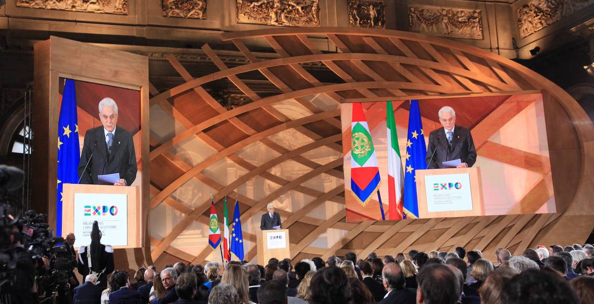 Mattarella: "Expo è una sfida che non può andare delusa"