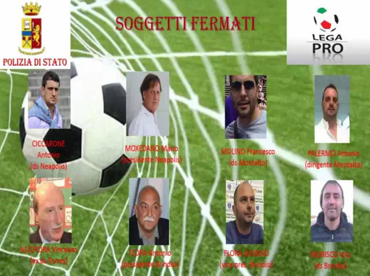 Presidenti e calciatori: i nomi del calcioscommesse