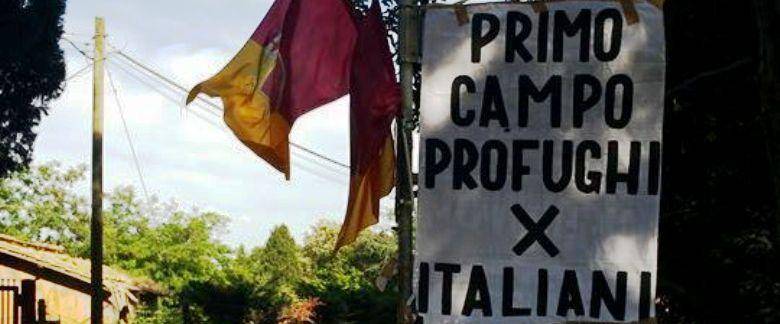 Il primo campo profughi per italiani senza casa