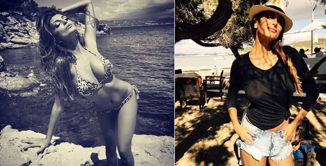 Cristina Buccino super sexy in topless a Ibiza
