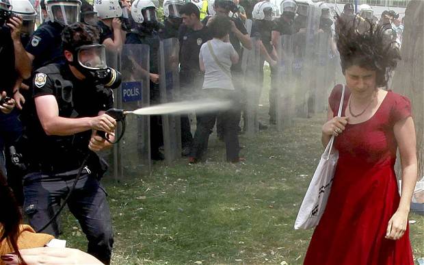 Gezi Park, condannato il poliziotto che spruzzò spray urticante sulla "donna in rosso"