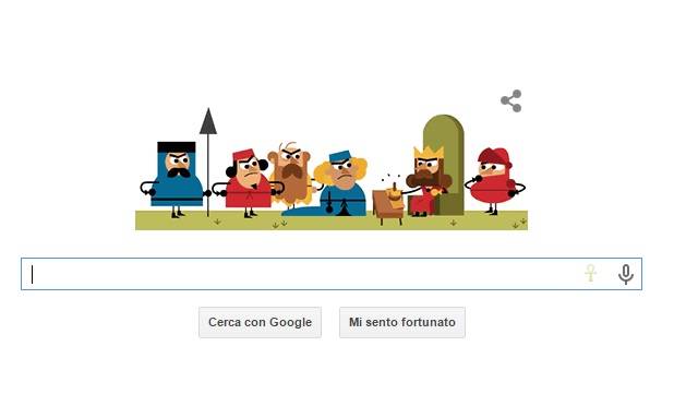 Il doodle con cui Google celebra gli 800 anni della Magna Carta