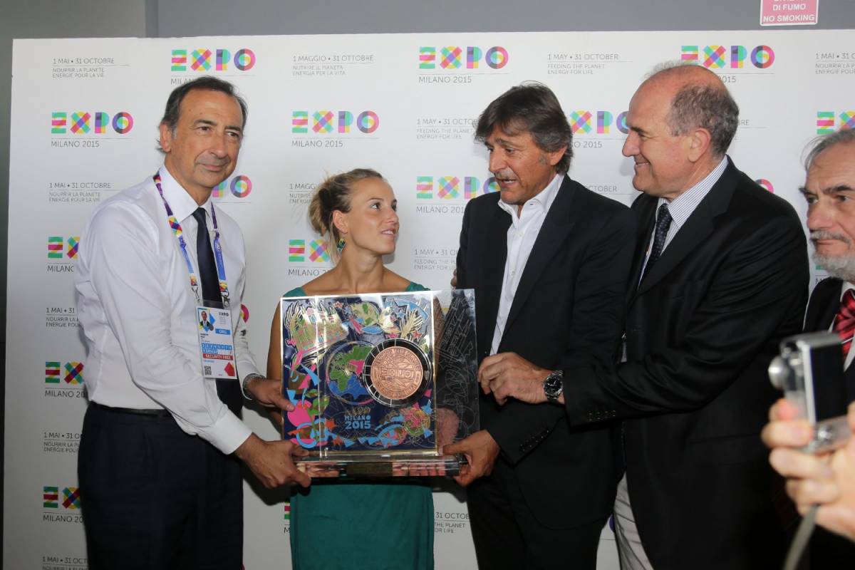Premio Valore Expo 2015 alla tuffatrice Tania Cagnotto