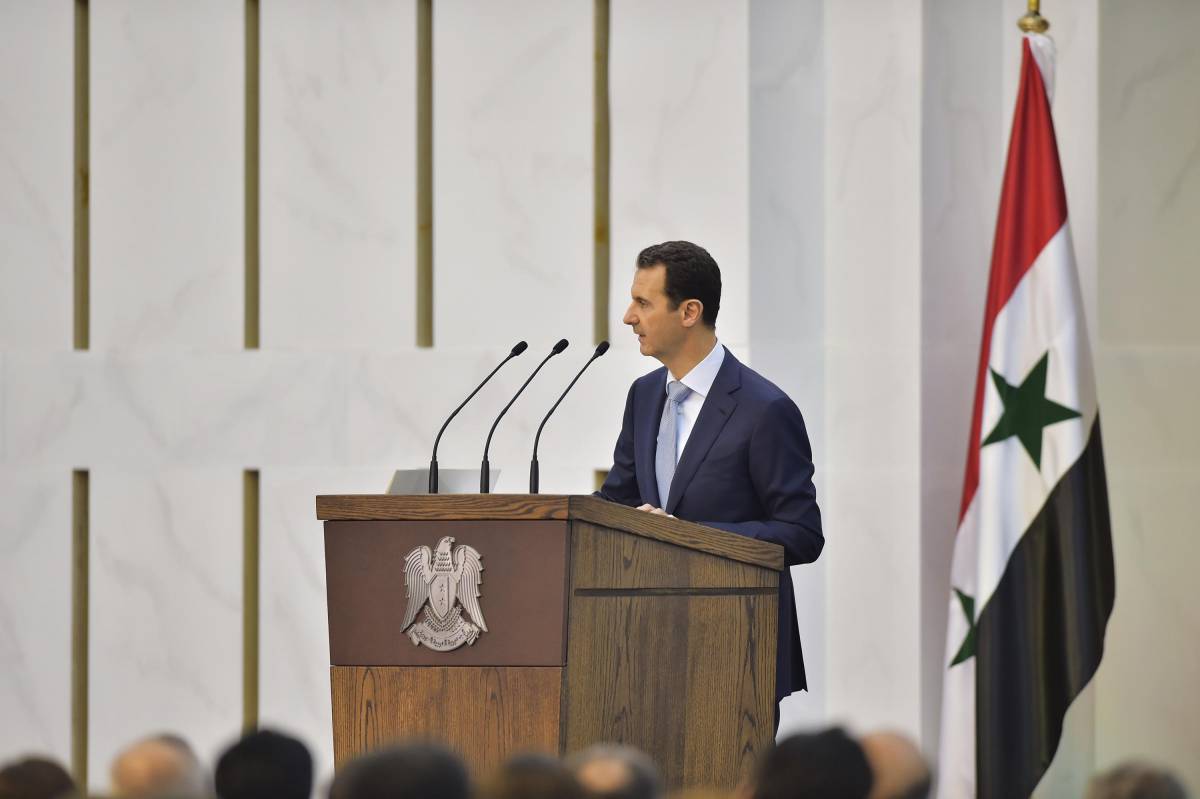 Bashar al-Assad parla a Damasco