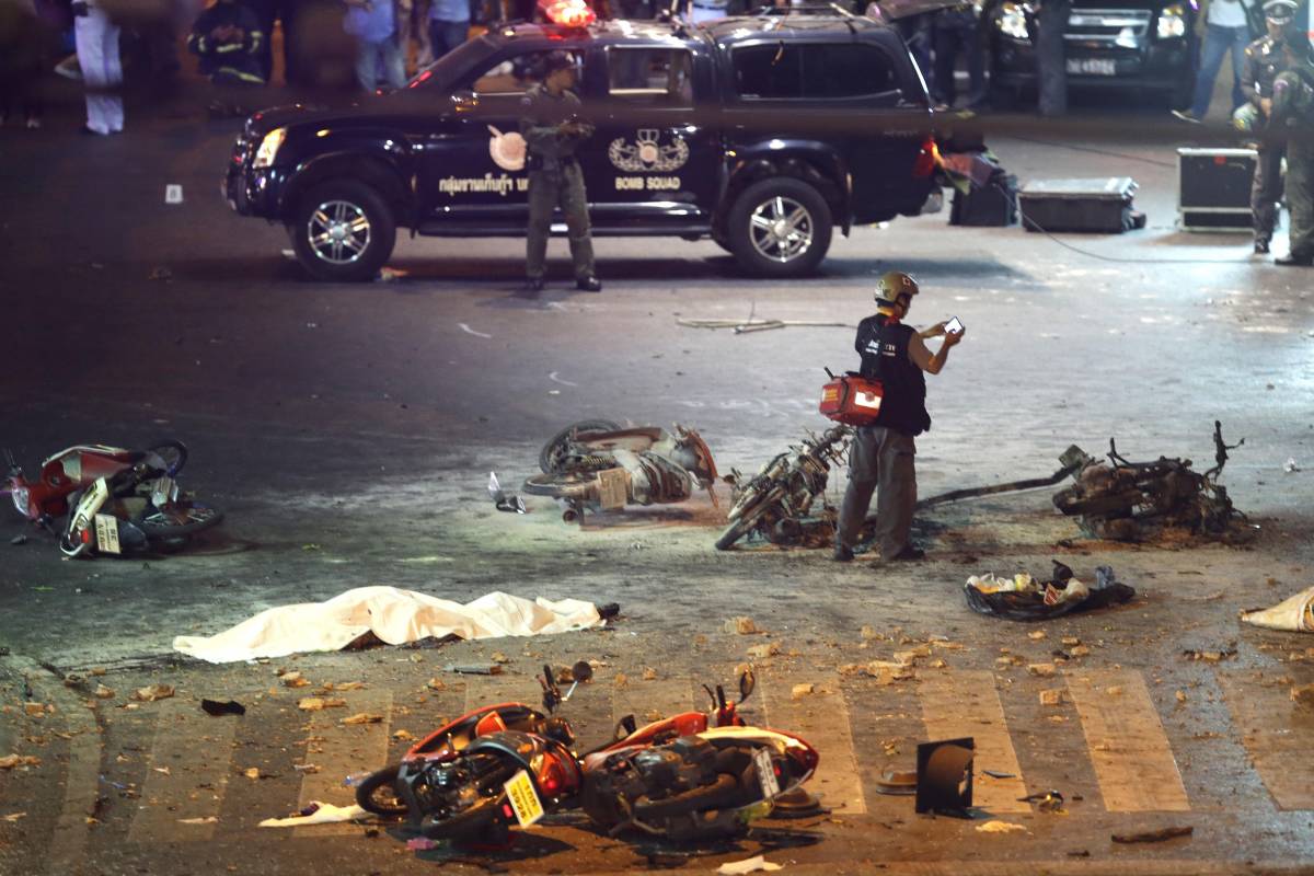 Fermato in Thailandia sospettato per l'attacco in centro a Bangkok