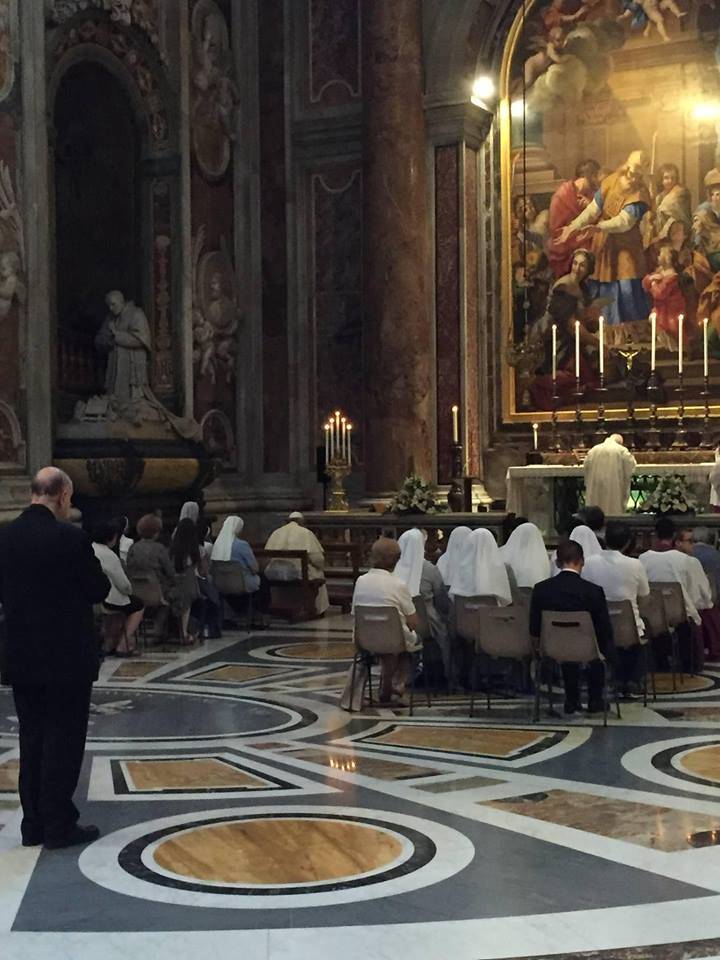 Foto tratta dalla pagina Facebook del vaticanista Gianluca Barile