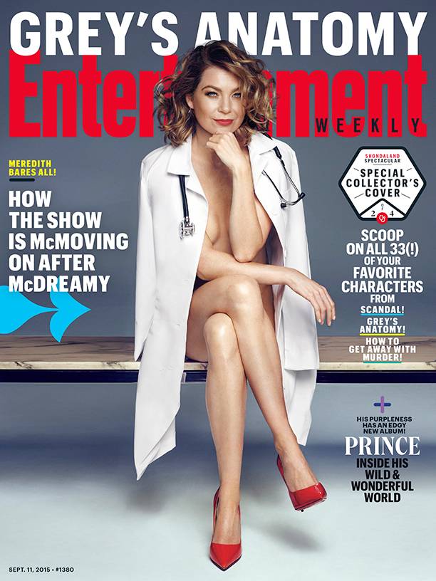 Grey's Anatomy, Meredith nuda in copertina e single sul set