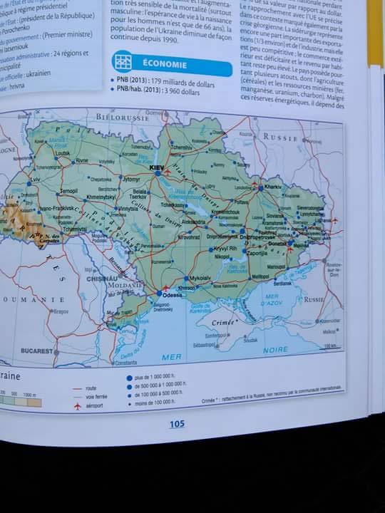 Crimea in Russia per Atlante Larousse: Ucraina protesta