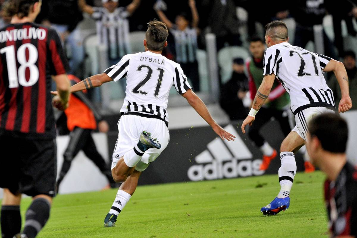 La Juventus batte il Milan con Dybala