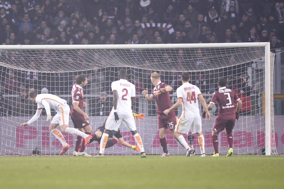La Roma ora non vince più: 1-1 col Torino