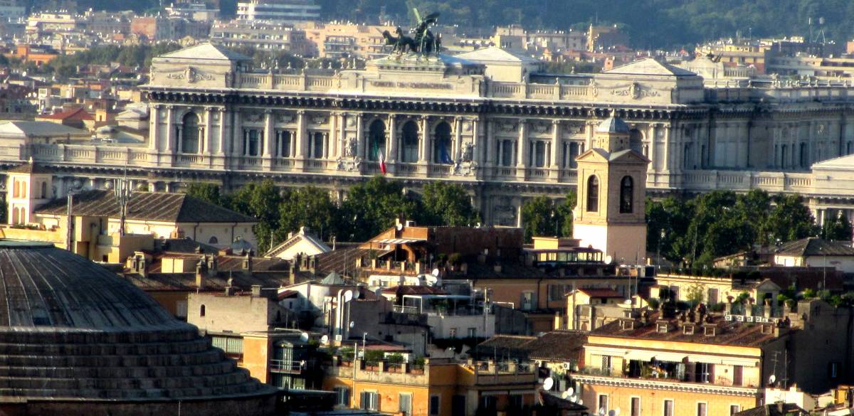 La buvette sul terrazzo della Corte di Cassazione