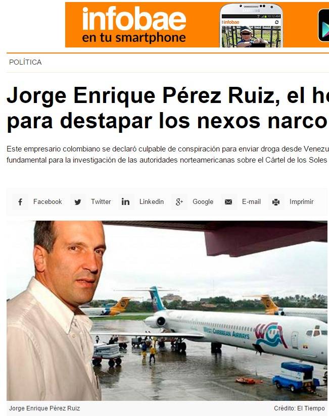 Pérez Ruiz, sta 'cantando' l'uomo che conosce i segreti del narco-chavismo