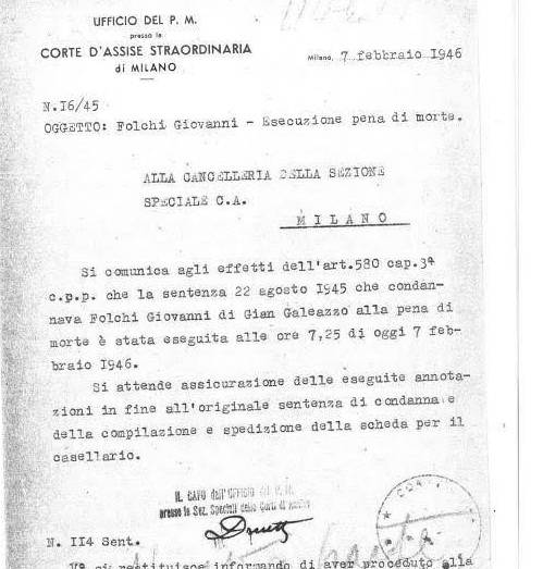 Così 70 anni fa a Milano l'ultimo fucilato di Stato