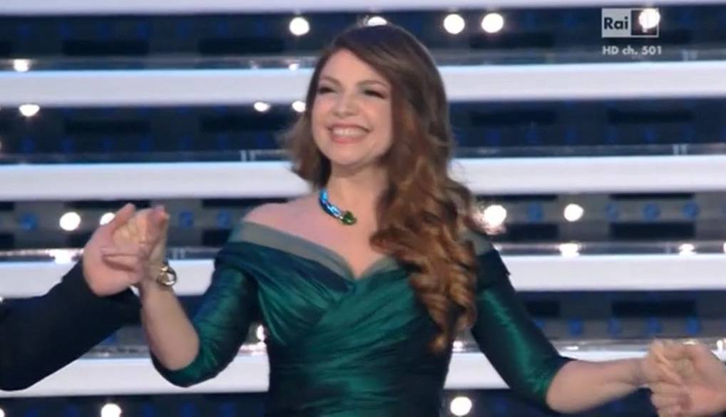 Cristina D'Avena alla finale di Sanremo