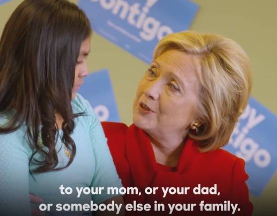 Hillary gioca coi sentimenti di una bimba: "Tranquilla, non sarai deportata"