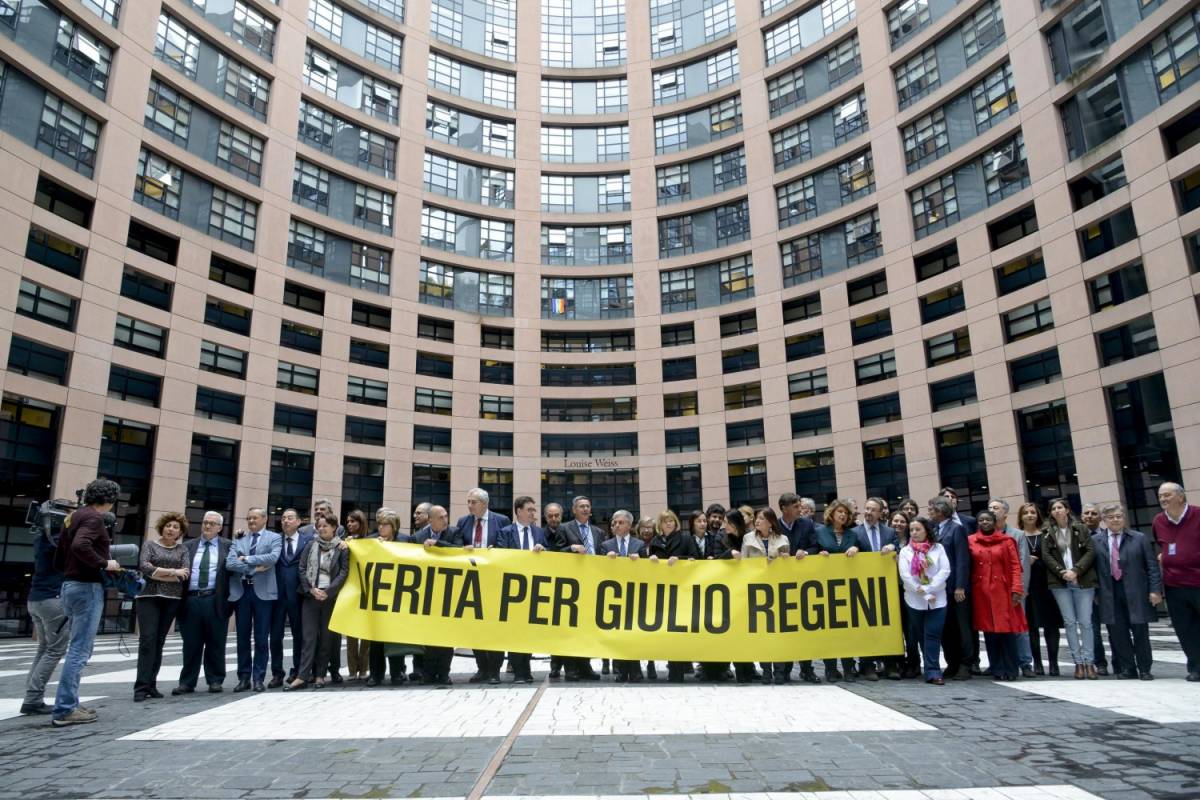 Manifestazione per Giulio Regeni degli europarlamenatri italiani 