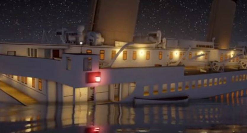 Titanic, il video della ricostruzione dell'affondamento in 3D