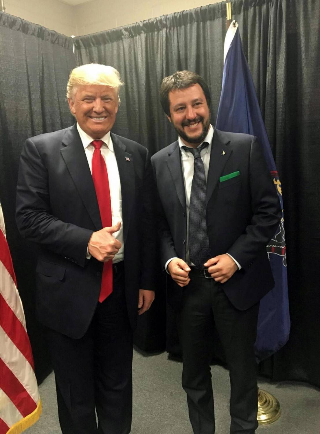 Trump incontra Salvini a Filadelfia: "Sarai presto premier"