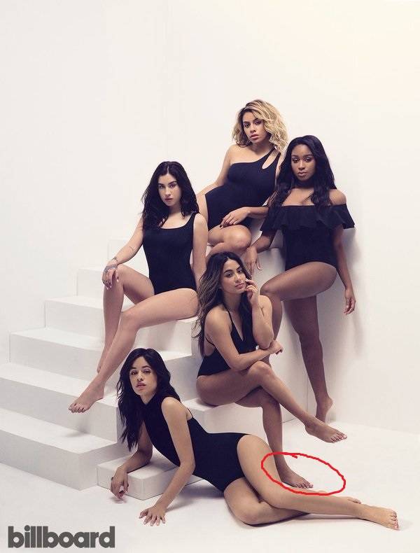 Il fotografo esagera con Photoshop e deforma una Fifth Harmony