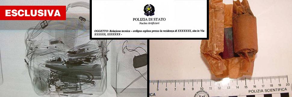 Il terrorismo in Italia: ​ecco le bombe fai da te trovate dagli artificieri