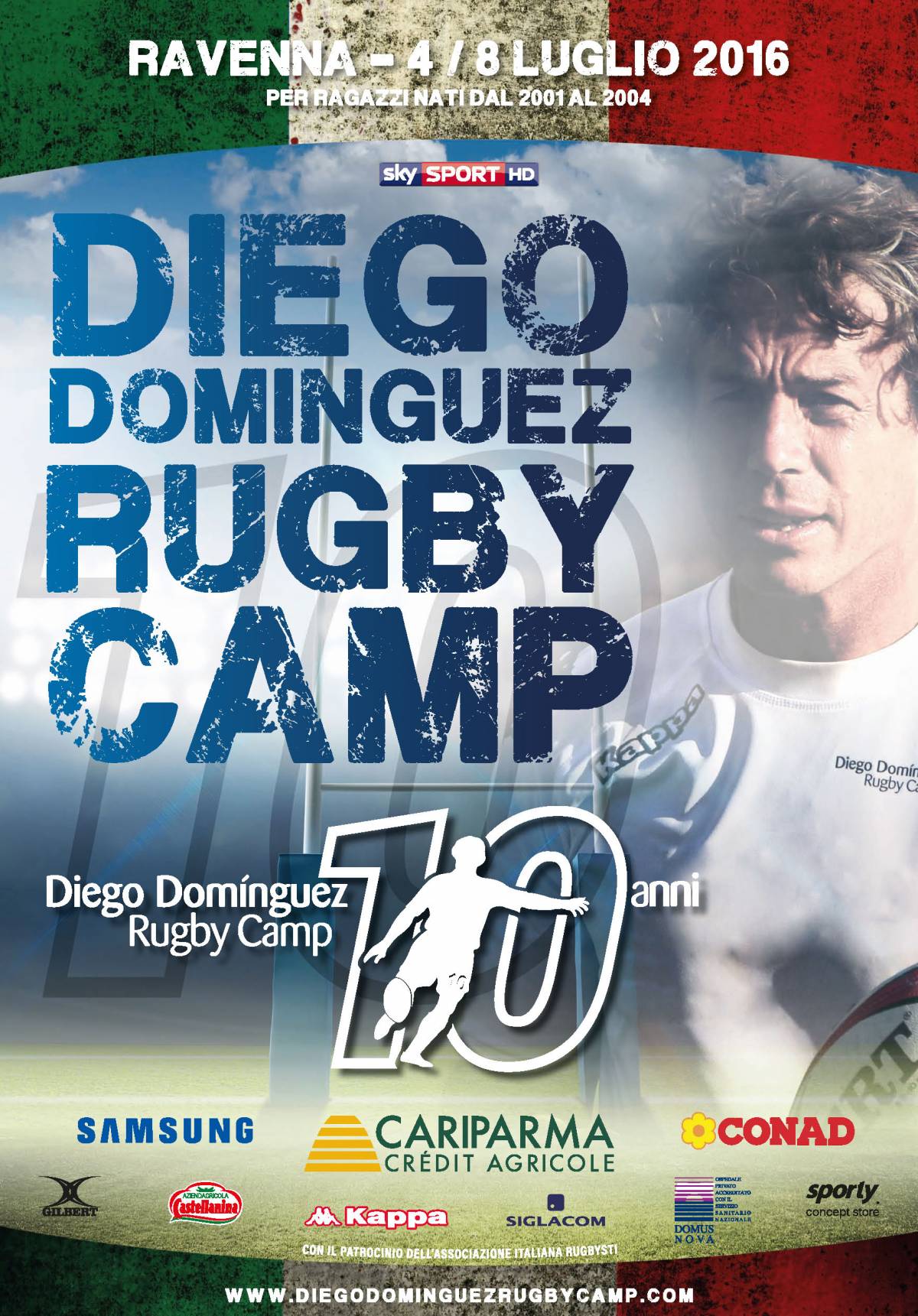 Torna il Diego Dominguez Rugby Camp: lo sport pulito al centro della decima edizione