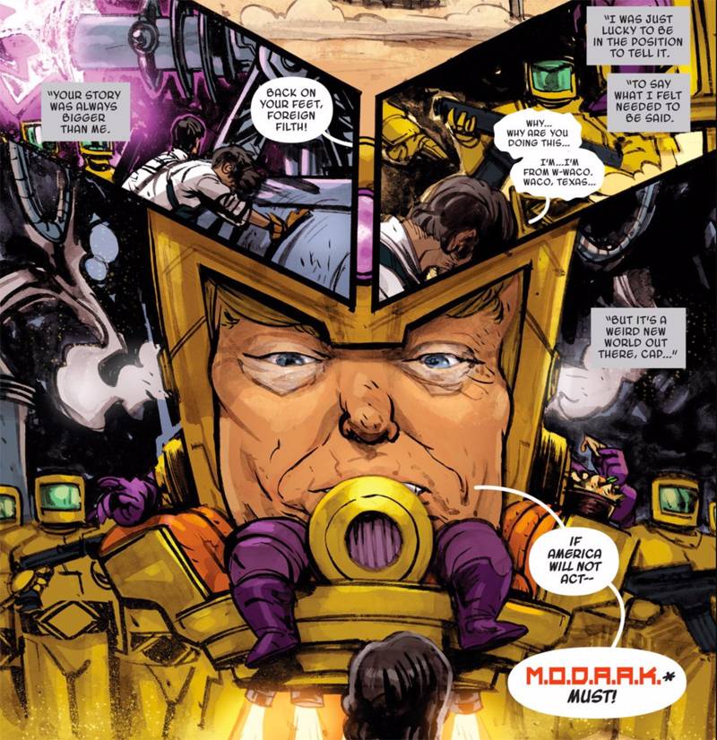 Donald Trump diventa un cattivo dei fumetti Marvel