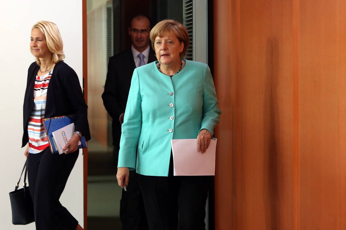 Angela Merkel e il ministro Schwesig