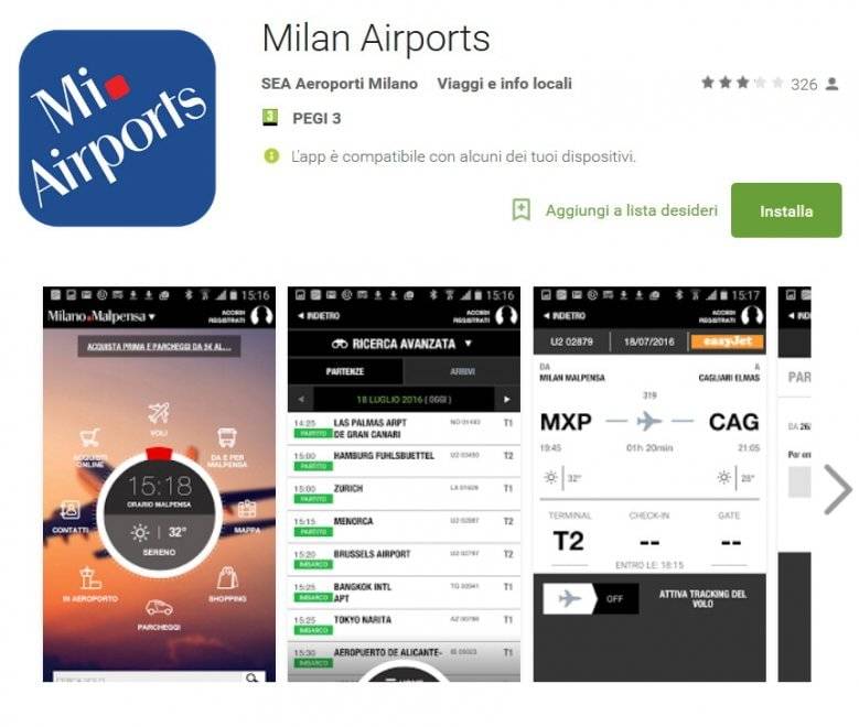 Milan Airports, l'App per volare senza problemi e fare acquisti a Linate e Malpensa